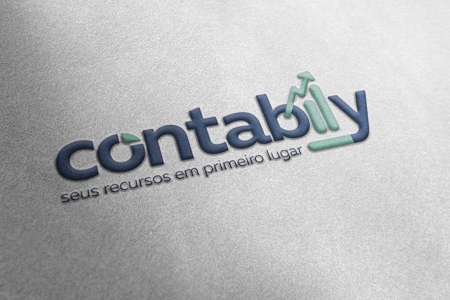 Contabily - Nova Identidade Visual logo contabily bordado